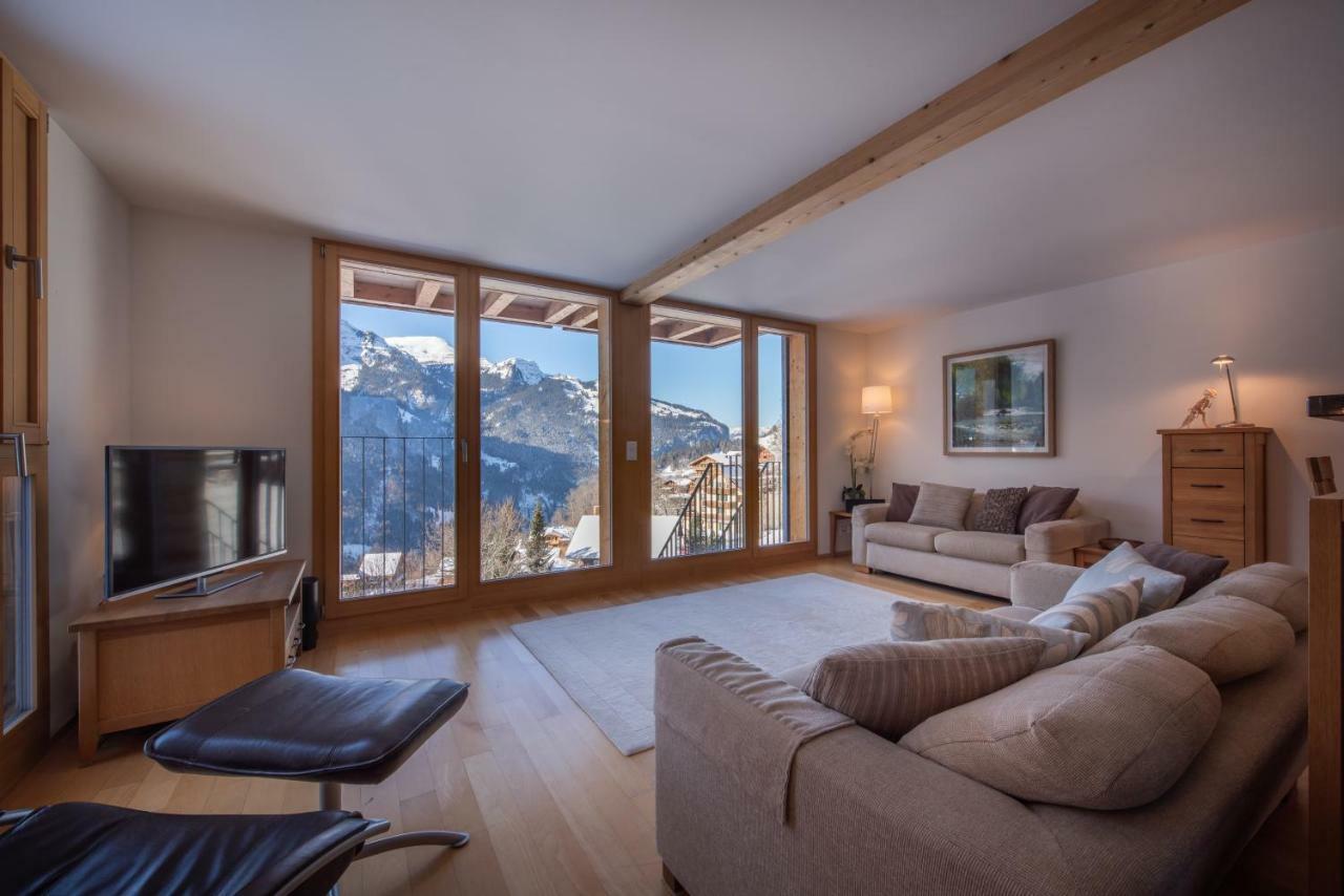 Chalet Roossi 3 Daire Wengen Dış mekan fotoğraf