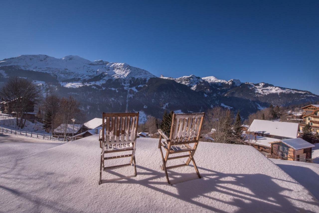 Chalet Roossi 3 Daire Wengen Dış mekan fotoğraf